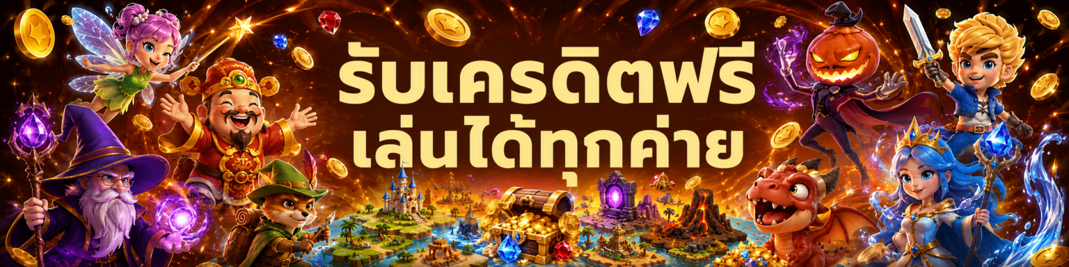 รับเครดิตฟรี เล่นได้ทุกค่าย